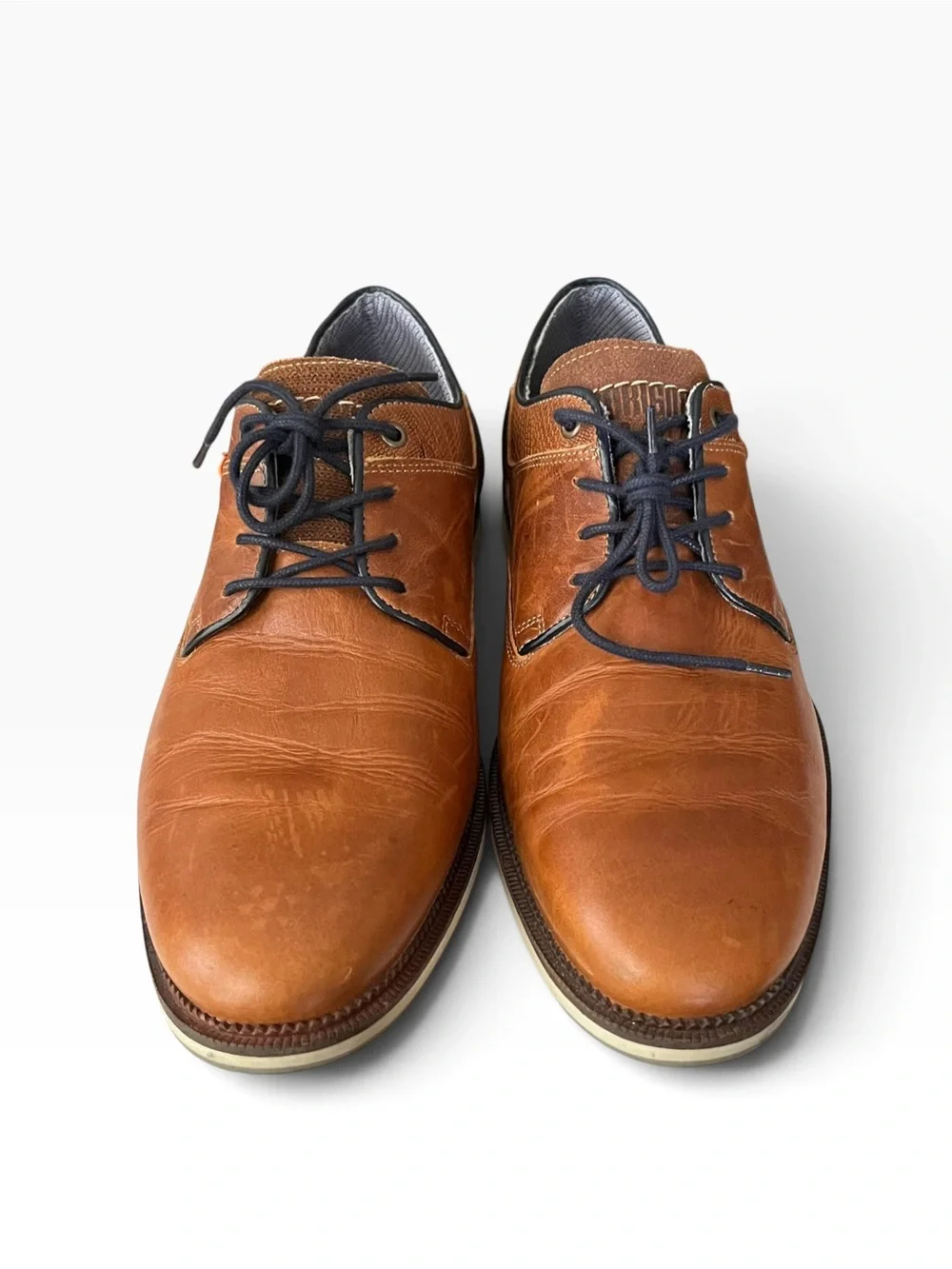 Bull Boxer Presslee Oxford Leather Brown Lace Up Shoes Mens Size 12 EU 45 Casual